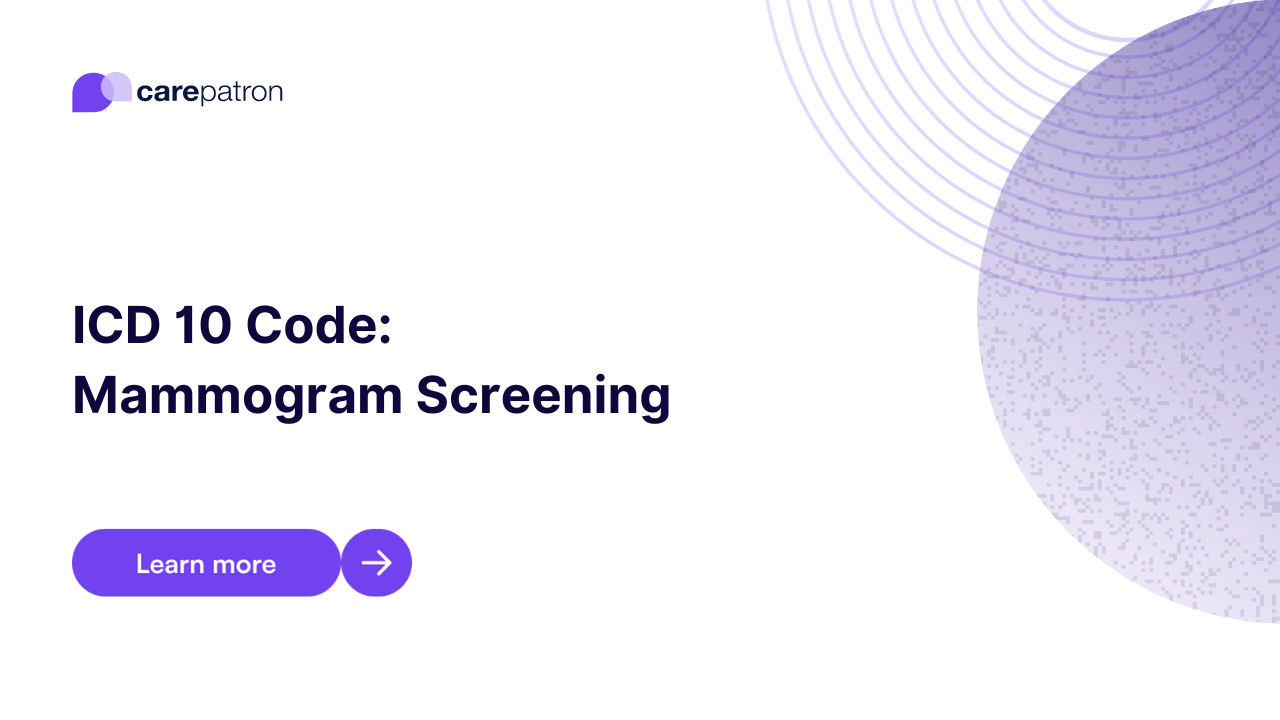 Mammogram screening icd 10 cm codes 2023